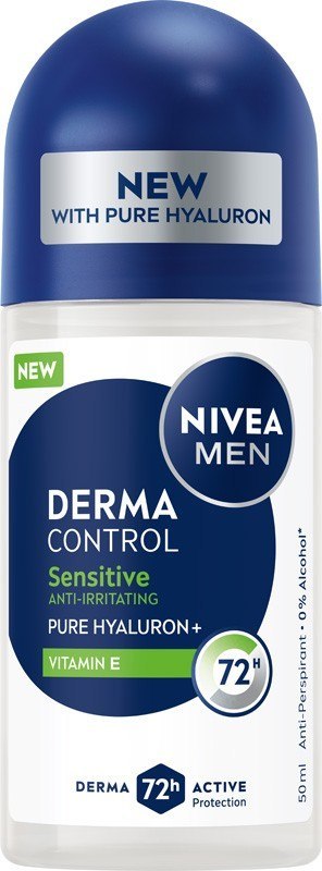 Nivea Derma Control Sensitive Antyperspirant Roll-on dla Mężczyzn 50 ml
