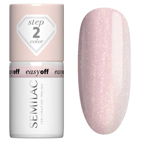 Semilac Easy Off lakier hybrydowy Led Light Glazed Milk 7 ml