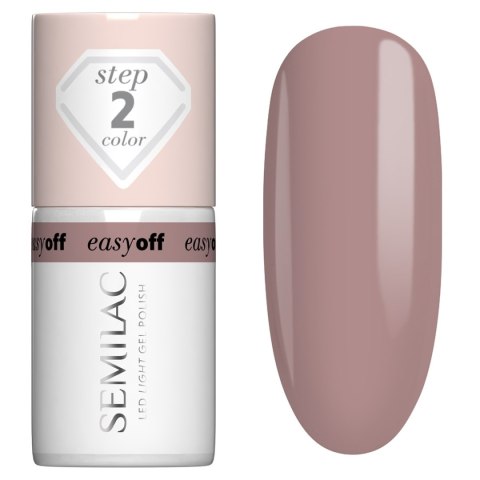 Semilac Easy Off lakier hybrydowy Led Light Mocha Cream 7 ml