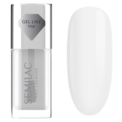 Semilac Nail Lacquer Klasyczny lakier do paznokci top Gel Like 9 ml