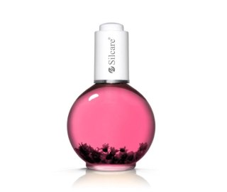 Silcare The Garden of Colour oliwka do paznokci i skórek z kwiatkami Raspberry Light Pink 75 ml