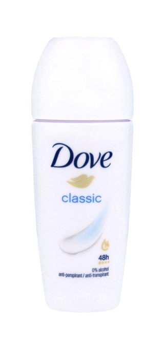 Dove Classic Dezodorant Antyperspirant Roll-on dla Kobiet 50 ml