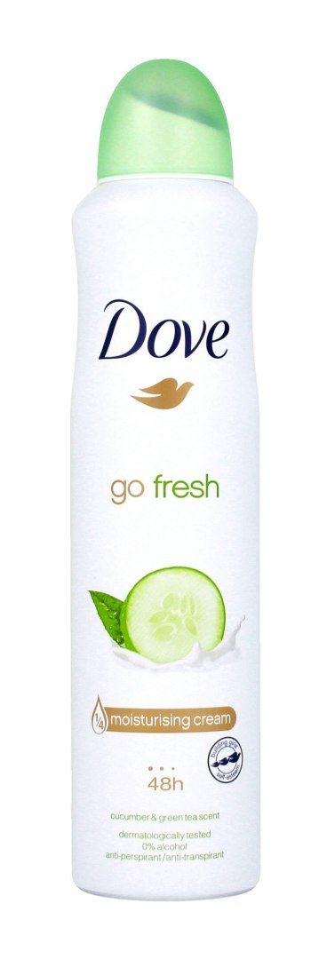 Dove Go Fresh Cucumber & Green Tea Antyperspirant Damski w Sprayu 250 ml