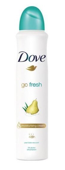 Dove Go Fresh Pear & Aloe Vera Antyperspirant Damski w Sprayu 250 ml