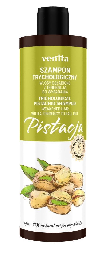 Venita szampon trychologiczny do włosów przetłuszczających Pistacja 300 ml