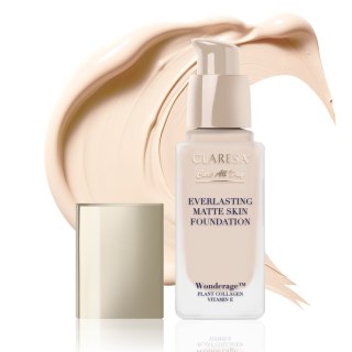 Claresa Podkład Matująco-Wygładzający Care All Day Everlasting Matte Skin Foundation 02 Light Beige 32 ml