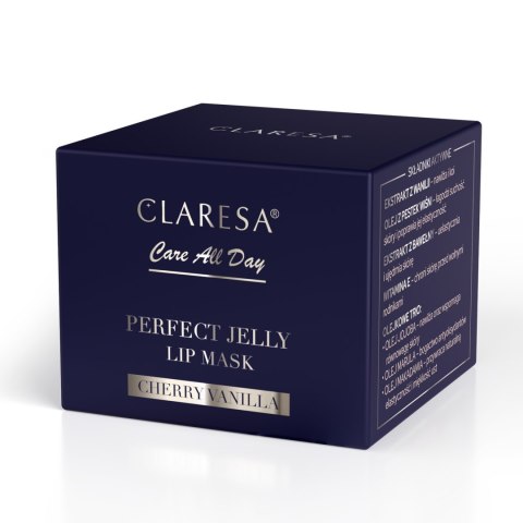 Claresa Care All Day Perfect Jelly Lip Mask Intensywnie Regenerująca Żelowa Maska do Ust Vanilla Cherry 9 g