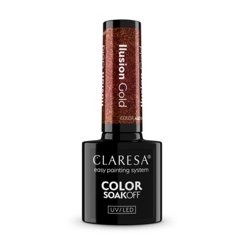Claresa Nails CLARESA lakier hybrydowy Alchemy Ilusion Gold 5 g