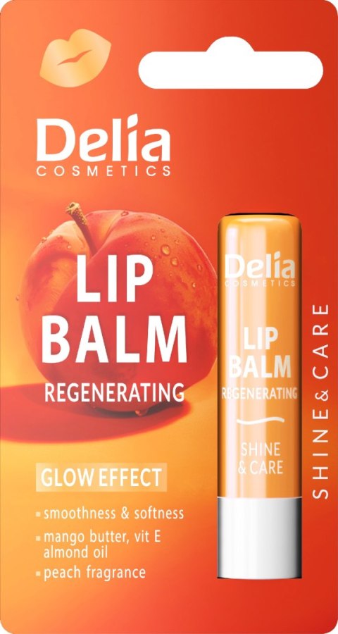 Delia Lip Balm SPF 30 Pomadka do Ust Ochronna Brzoskwinia 4.8 g