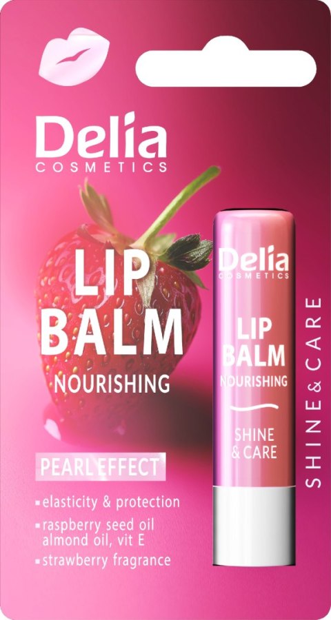 Delia Lip Balm SPF 30 Pomadka do Ust Ochronna Truskawka 4.8 g