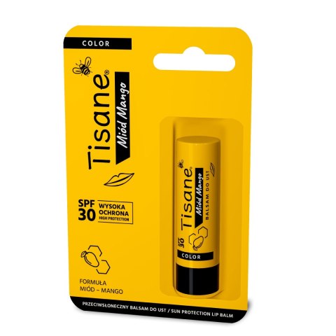 Farmapol Tisane Color Przeciwsłoneczny Balsam Pomadka do Ust Miód Mango SPF 30 5.1 g