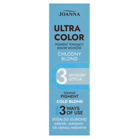 Joanna Ultra Color pigment tonujący kolor włosów - chłodny blond 100 ml