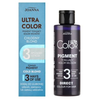 Joanna Ultra Color pigment tonujący kolor włosów - chłodny blond 100 ml