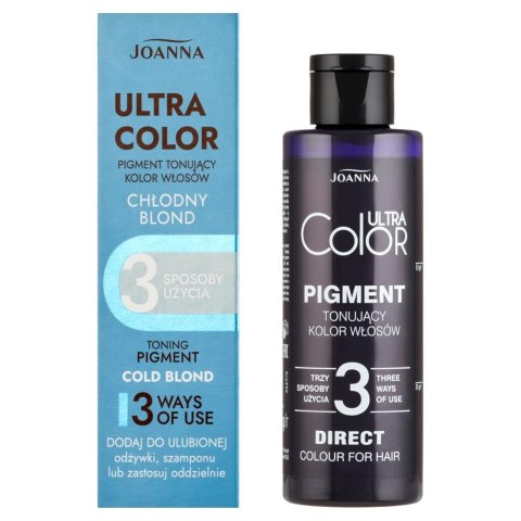 Joanna Ultra Color pigment tonujący kolor włosów - chłodny blond 100 ml