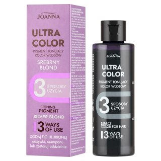 Joanna Ultra Color pigment tonujący kolor włosów - srebrny blond 100 ml
