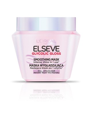 L'Oréal Paris Elseve Glycolic Gloss maska wygładzająca nadająca blask do włosów matowych i bez połysku 300 ml
