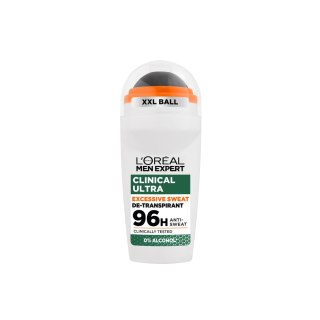 L'Oréal Paris Loreal Expert Dezodorant Roll-on Clinical Ultra 96h Antyperspirant dla Mężczyzn 50 ml