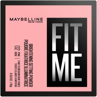 Maybelline Fit Me Puder Sypki Matujący - 02 Pink Rose 15 g