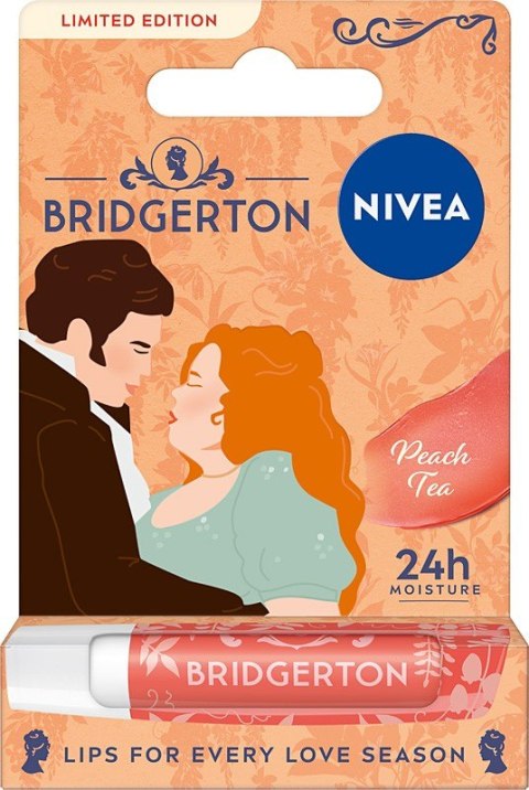 Nivea Bridgerton Edition Pielęgnująca Pomadka do Ust Peach Tea 4.8 g