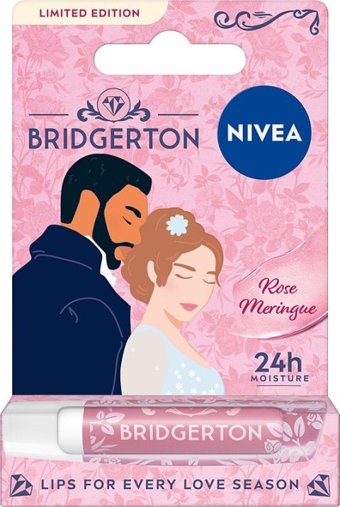Nivea Bridgerton Edition Pielęgnująca Pomadka do Ust Rose Meringue 4.8 g