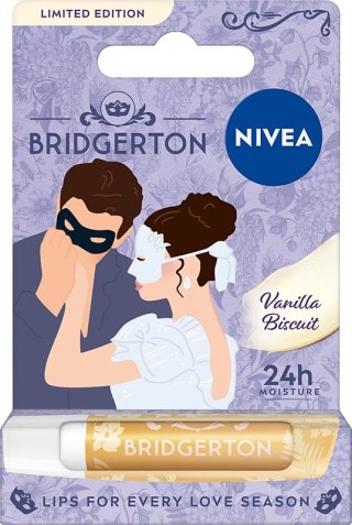 Nivea Bridgerton Edition Pielęgnująca Pomadka do Ust Vanilla Biscuit 4.8 g