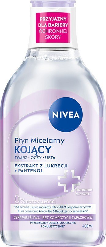 Nivea płyn micelarny kojący do twarzy, oczu i ust 400 ml