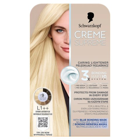 Schwarzkopf Creme Supreme farba do włosów odcień Lightener L1++