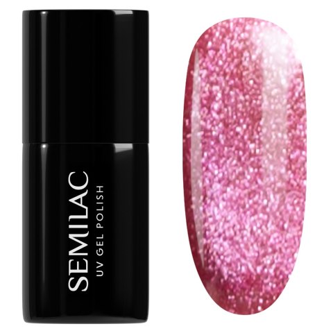 Semilac Red Obsession lakier hybrydowy Magnetic Raspberry 795 7 ml
