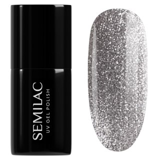 Semilac Winter Wonderland lakier hybrydowy 951 Silver Magnetic 7 ml