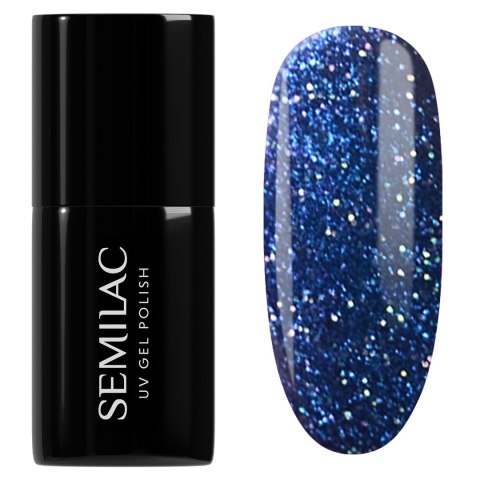 Semilac Winter Wonderland lakier hybrydowy 953 Mystery Blue 7 ml