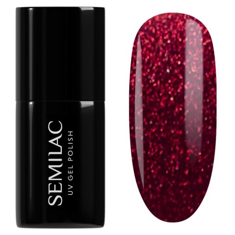 Semilac Winter Wonderland lakier hybrydowy 955 Holly Berry Red 7 ml