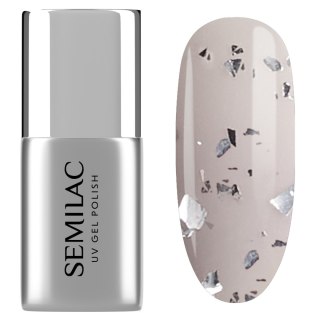 Semilac Winter Wonderland top do lakierów hybrydowych No Wipe - T34 Frozen 7 ml