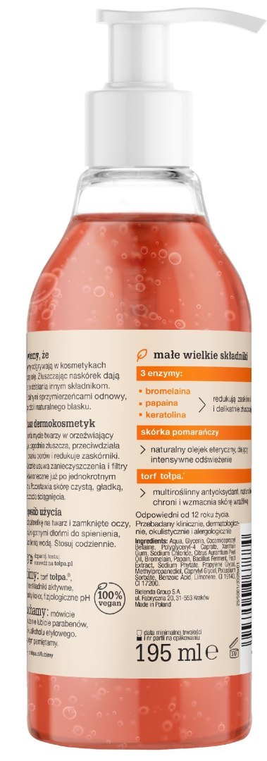 Tołpa Dermo Face Enzyme żel - galaretka do mycia twarzy 195 ml