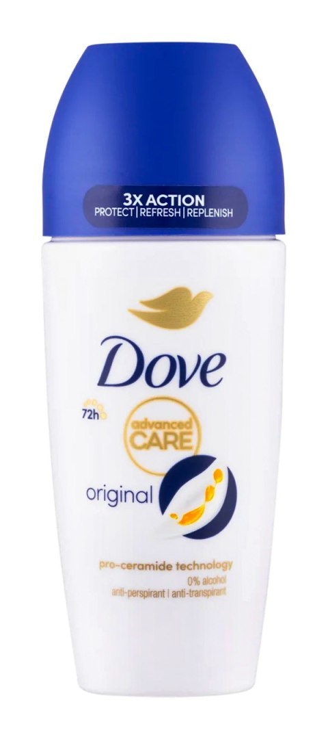 Dove Advanced Care Original Dezodorant Antyperspirant Roll-on dla Kobiet 50 ml