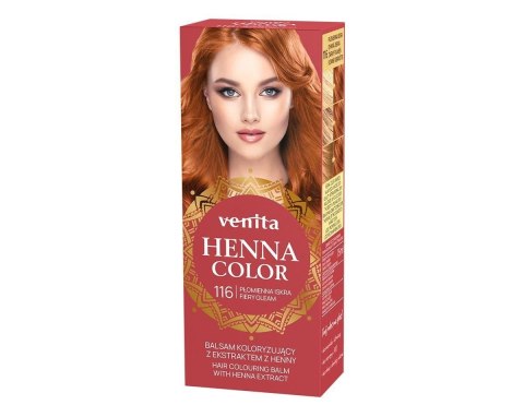 Venita Henna Color balsam koloryzujący z ekstraktem z henny - 116 Płomienna Iskra