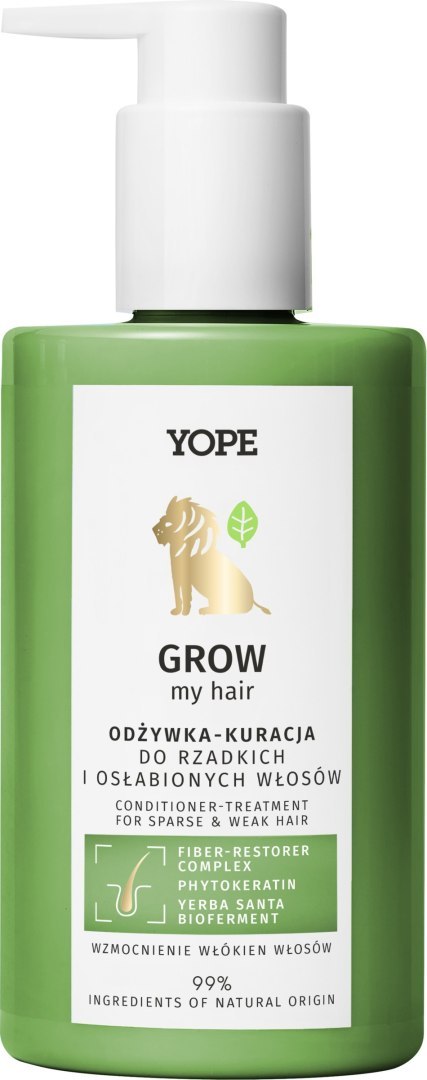 Yope Grow My Hair odżywka - kuracja do rzadkich i osłabionych włosów 300 ml