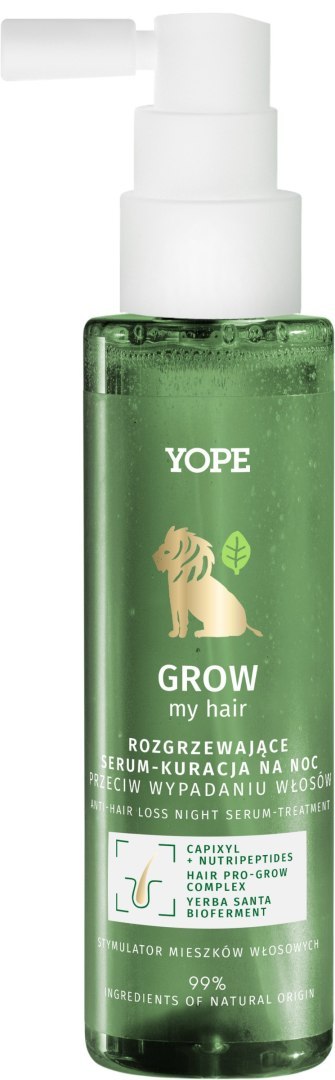 Yope Grow My Hair Rozgrzewające serum - kuracja na noc przeciw wypadaniu włosów 110 ml