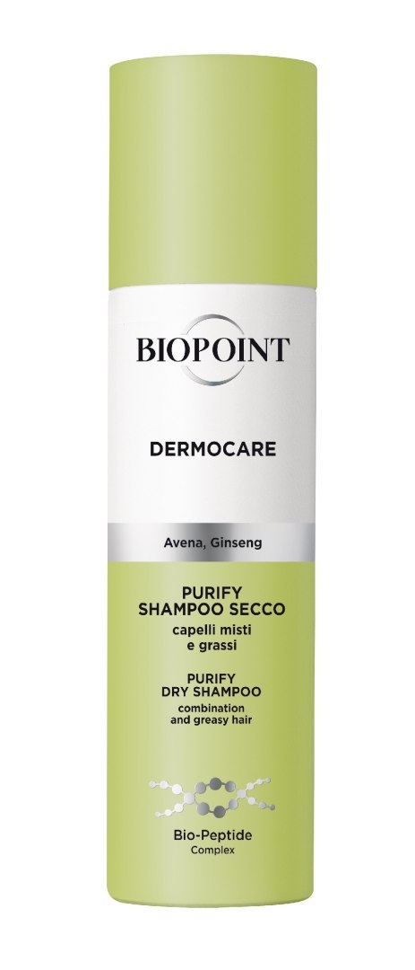 Biopoint Dermocare suchy szampon z ekstraktem z owsa i żeń-szenia oczyszcza i zwiększa objętość 150 ml