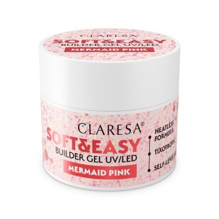 Claresa Soft&Easy żel budujący do paznokci Mermaid Pink 45 g