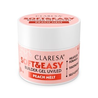 Claresa Soft&Easy żel budujący do paznokci Peach Melt 12 g