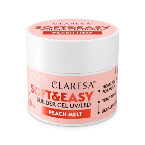 Claresa Soft&Easy żel budujący do paznokci Peach Melt 45 g