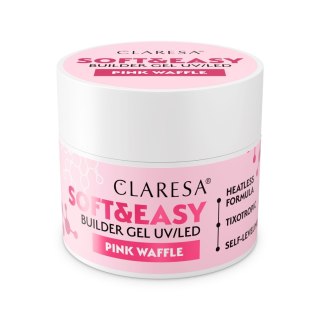 Claresa Soft&Easy żel budujący do paznokci Pink Waffle 12 g