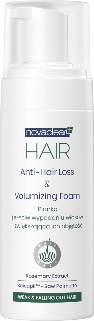 EQUALAN NOVACLEAR Hair Pianka przeciw wypadaniu włosów i zwiększająca ich objętość 150 ml