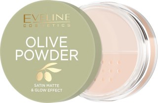 Eveline Cosmetics Rozświetlający Sypki Puder do Twarzy Barely Powder Oliwkowy 8 g