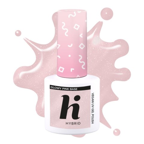 Hi Hybrid Pastel Base baza do lakieru hybrydowego Glowy Pink 5 ml