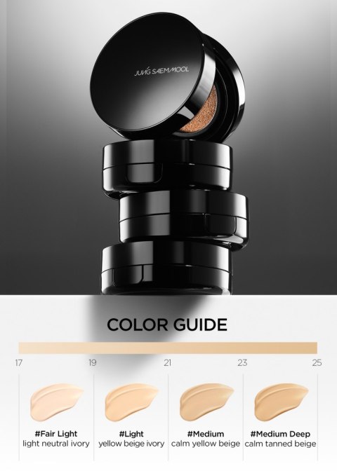 Jung Saem Mool Essential Skin Nuder Longwear Cushion Podkład do Twarzy + Zapas Fair Light 14 g