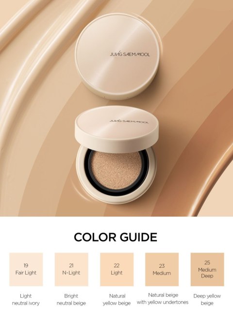 Jung Saem Mool Skin Nuder Cover Layer Cushion Podkład do Twarzy + Zapas N-Light 14 g