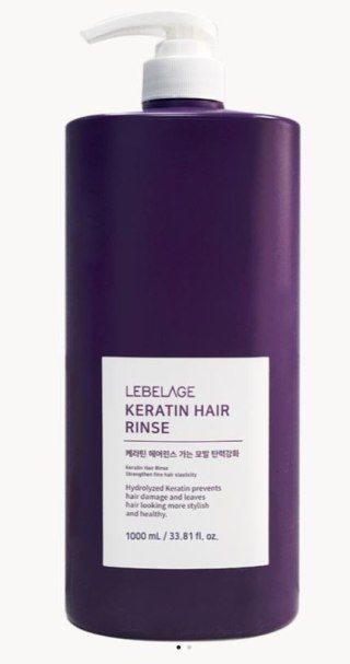 Lebelage odżywka do włosów Keratin Hair Rinse 1000 ml