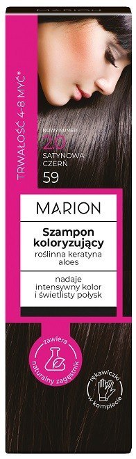 MARION szampon koloryzujący 4-8 myć nr 2.0 Satynowa Czerń 100 ml