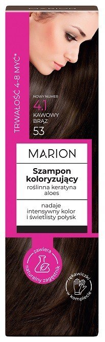 MARION szampon koloryzujący 4-8 myć nr 4.1. Kawowy Brąz 100 ml